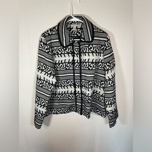 Women’s Appleseed’s Black & White Embroidered Blazer Jacket